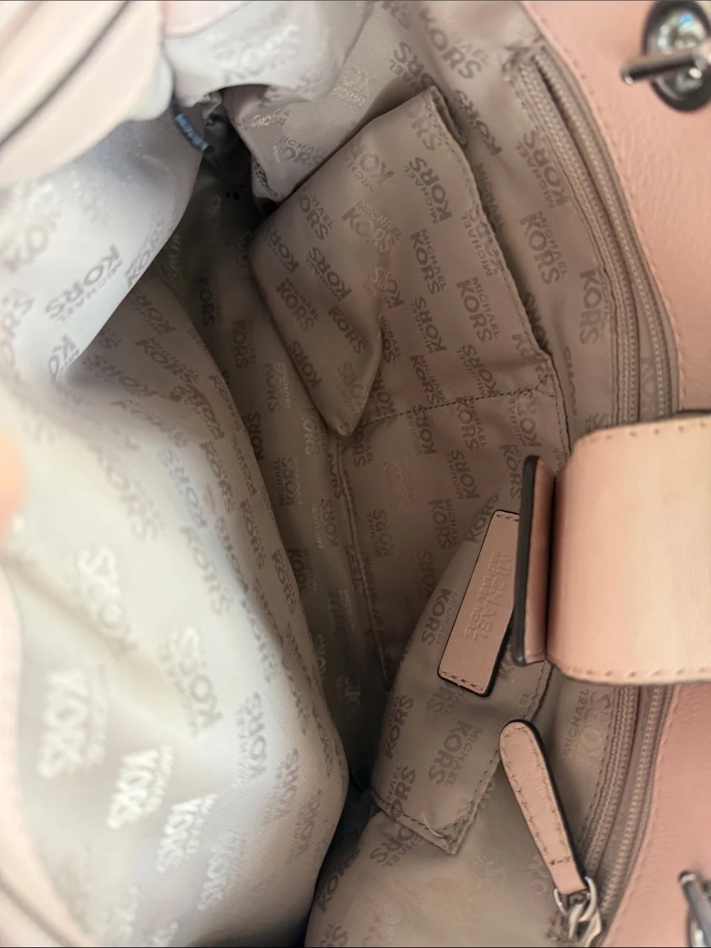 Michael Kors Quilted Chain-Handle Women's Tote in Light Pink